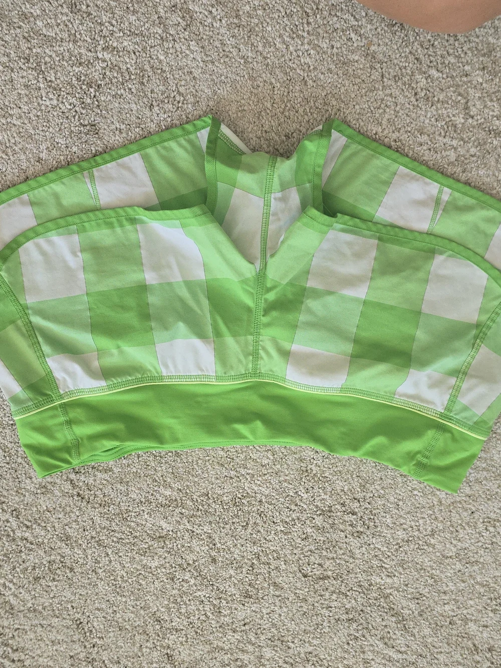 Lululemon Green Plaid Women's Speed Short - SIZE 10